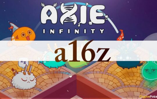 Axie Infinity to Raise $150M in Funding Round Led by Andreessen Horowitz