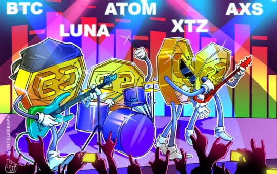 Top 5 cryptocurrencies to watch this week: BTC, LUNA, ATOM, XTZ, AXS