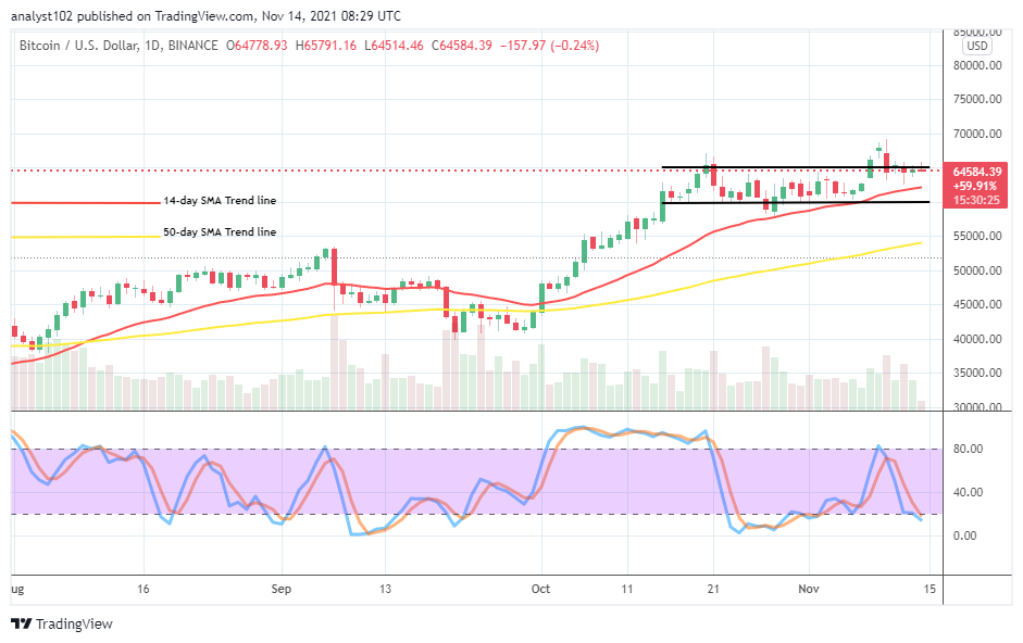 Bitcoin (BTC/USD) Market Operation Ranges at $65,000